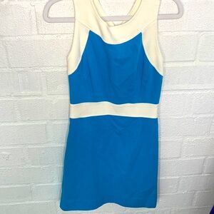 Milly of New York Cotton Bodycon Blue Work Dress size P